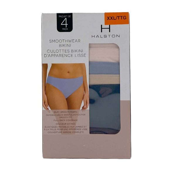 Halston Women's Bikini Underwear | 4 Pack | Smoothwear | Various Sizes **NEW - Picture 1 of 5